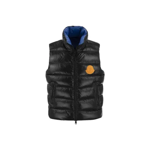 MONCLER Мужские черные жилеты