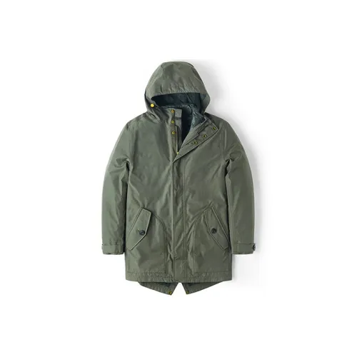 Timberland Пуховик Мужской Армейский Зеленый