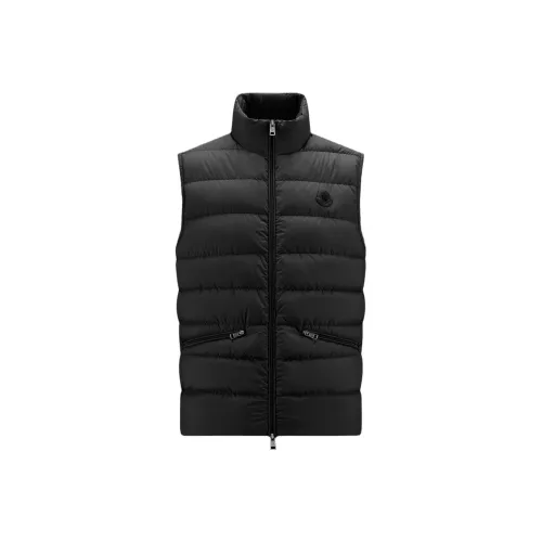MONCLER Treompan Series Мужские жилеты черного цвета