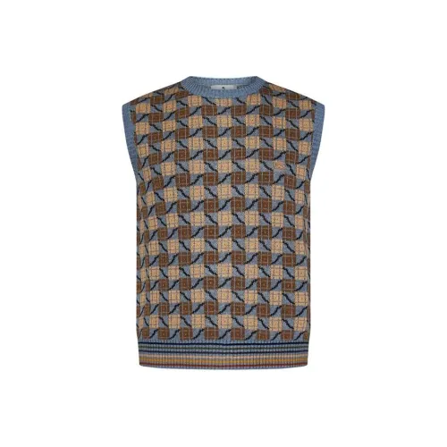 ETRO Коричневый Мужской Жилеты