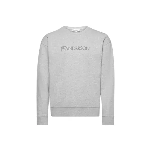 JW Anderson FW24 Свитшот Мужской Серый