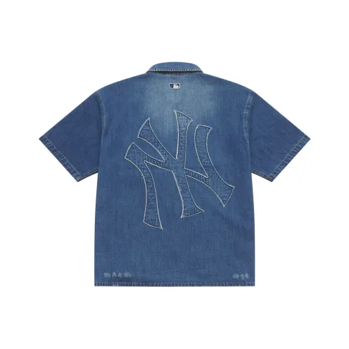 MLB Basic Collection Синие Унисекс Рубашки