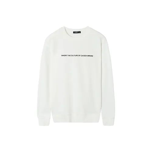 CAISEDI Белый Мужской Свитшот