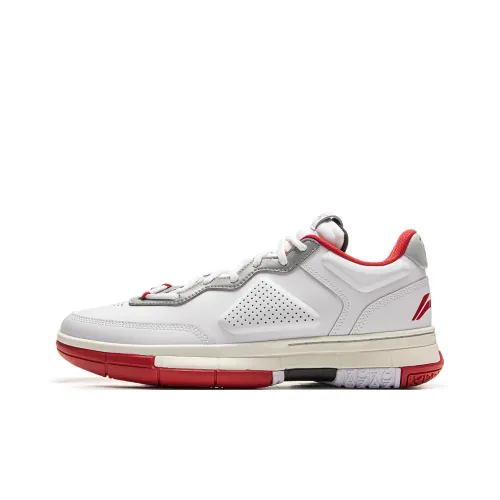 LINING Wow1 Low Баскетбольные кроссовки Низкий топ Стандартный белый Мужской