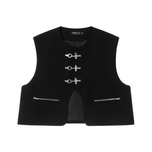 ETERNITY ITA Loose Fit Городской Techwear Vest Unisex Black
