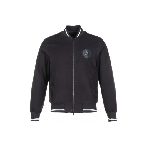 Ermenegildo Zegna Темно-синие мужские куртки