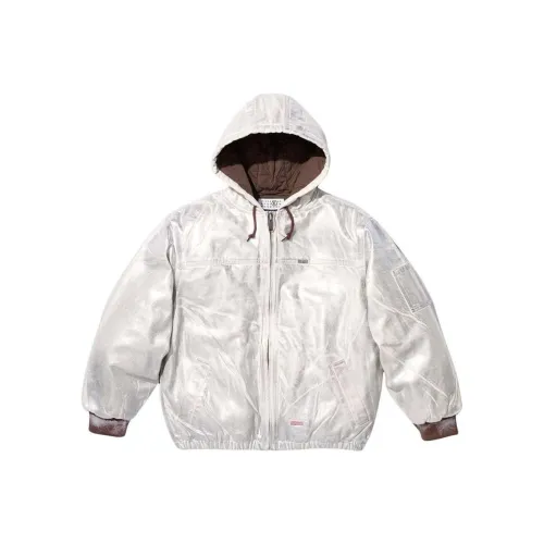 Supreme x MM6 MAISON MARGIELA SS24 WEEK7 FOIL HOODED WORK JACKET Unisex