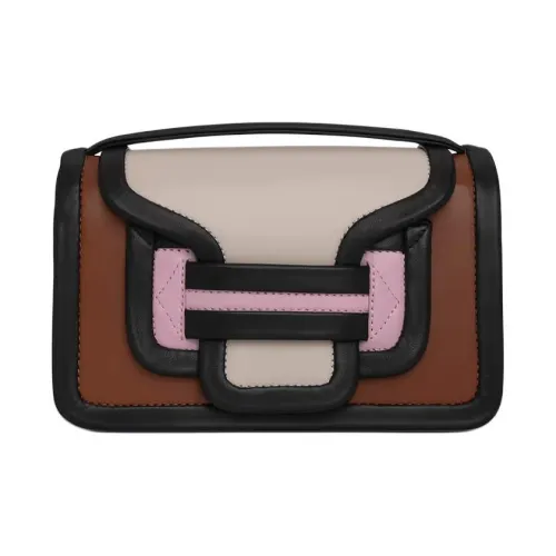 Pierre Hardy Lambskin Одно Плечо Сумка Женская CAMEL Розовый Белый