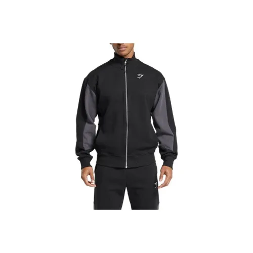 GYMSHARK Черный/Агат Серый Мужские Куртки