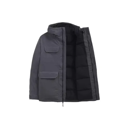 THE NORTH FACE Пуховик Зимний Мужской Серый