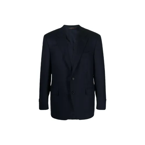 Canali Бизнес-костюм Пальто Мужской Морской Синий