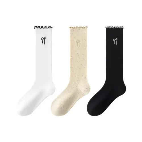 SHIWAJI Колено Высокие Носки Женские 3 Пачки