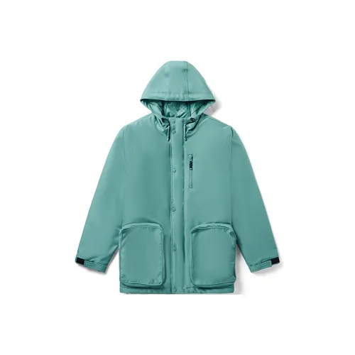 Vans Однотонный С капюшоном Облегающий Утолщенный Пуховик Мужской