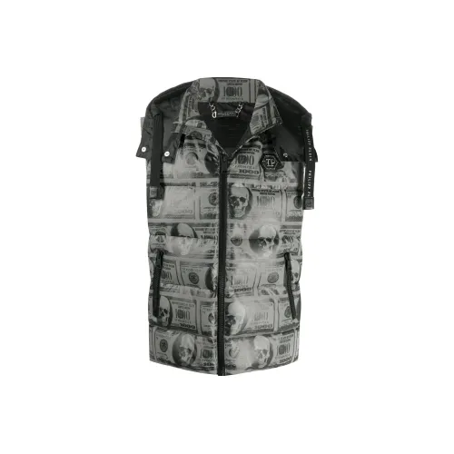 PHILIPP PLEIN Мужские черные жилеты