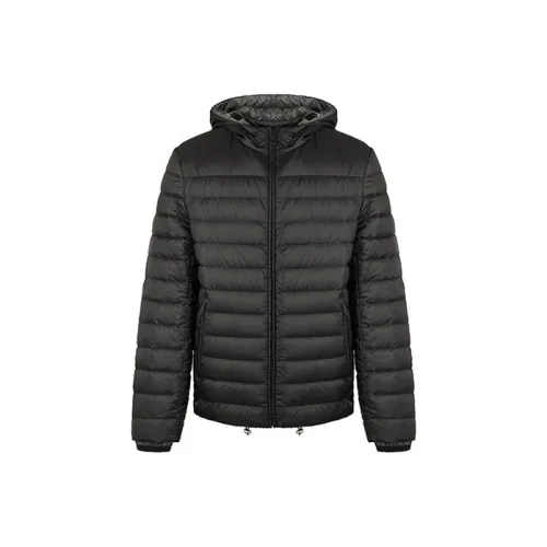 PRADA Черный Серый Цвет Мужской Пуховик