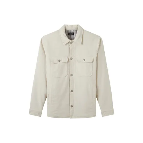 A.P.C. Joint Paragraph Ecru Мужские Джинсовые Куртки