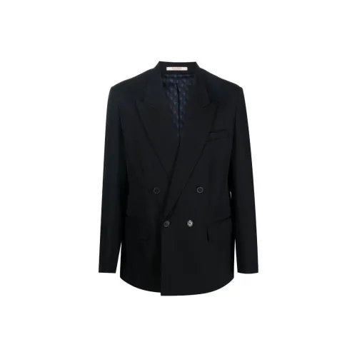 Valentino Бизнес Костюм Пальто Мужской Морской Синий