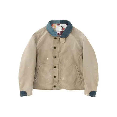 Visvim Мужские Куртки Оливкового Цвета