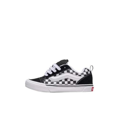 VANS Knu Skool Low Топ Детские Скейтбординги Черный белый Детские Возраст 3-7 лет