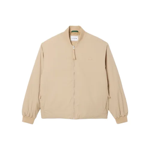 LACOSTE SS25 Куртка Мужская Молочный Кофейный