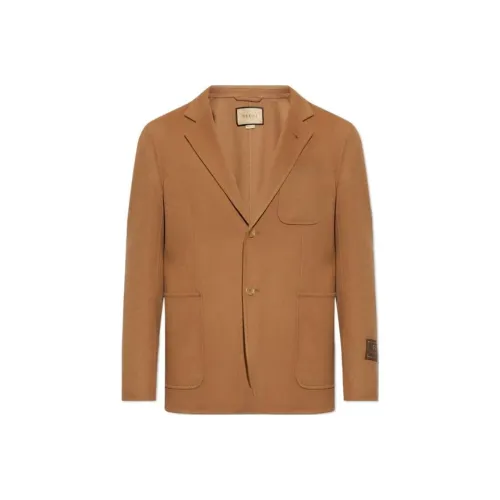 GUCCI Бизнес-костюм пальто мужской коричневый