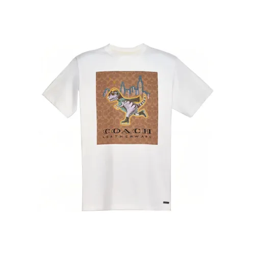 COACH Белая Мужская Футболка