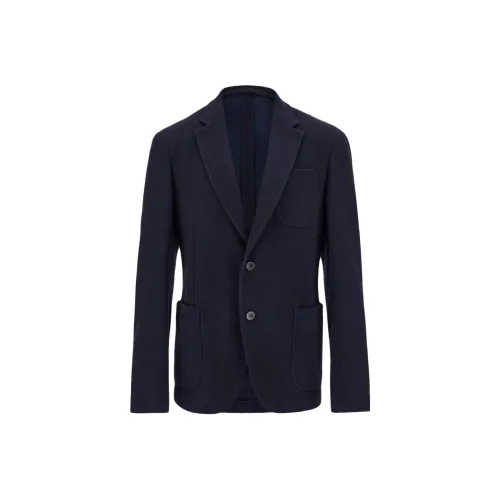 FERRAGAMO SS23 Бизнес-костюм Пальто Мужской Синий