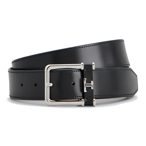 TOD'S Кожаные ремни Мужской Черный Ширина 3,5CM