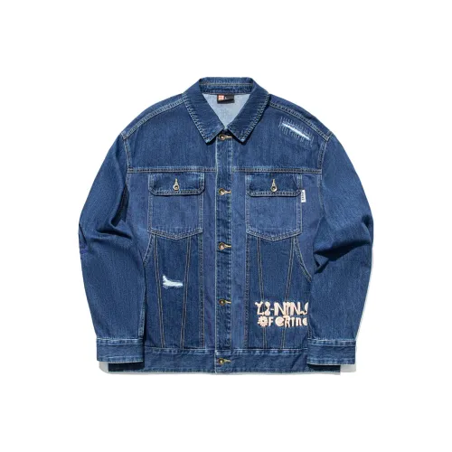 LINING Джинсовая куртка мужская темно-джинсовый синий джинсовый синий