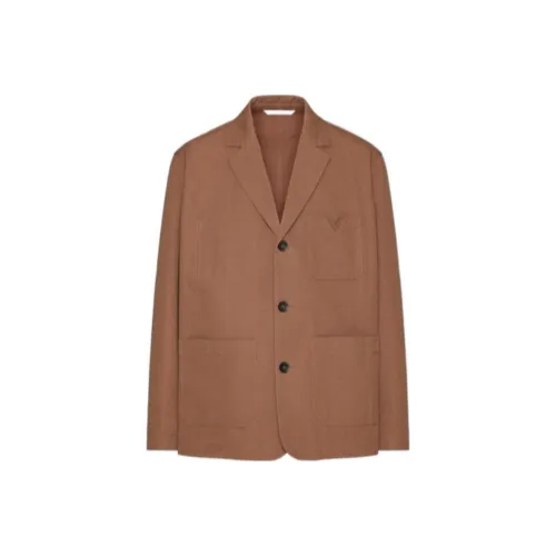 Valentino FW23 Бизнес-костюм Пальто Мужской Коричневый