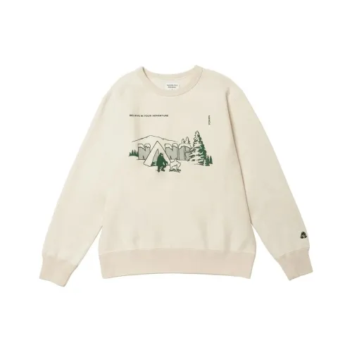 NANGA TACOMA FUJI RECORDS Collaboration Белый Унисекс Свитшоты