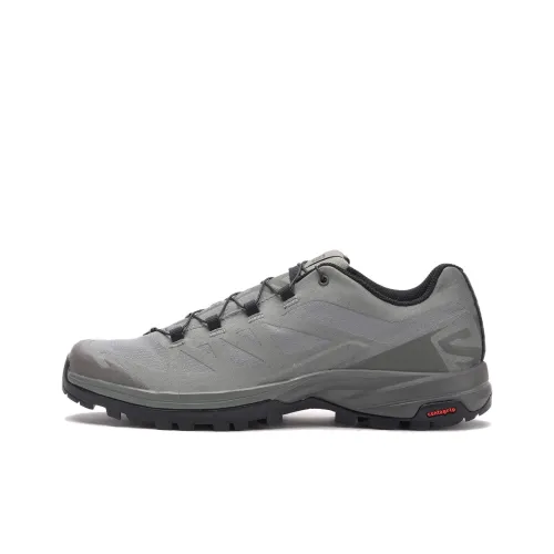 SALOMON Outpath Slip-Resistant Abrasion-Resistant Low-Top Hiking Shoes Men's Gray SALOMON Outpath Противоскользящие Устойчивые к износу Низкие Кеды Походная обувь Мужская Серый