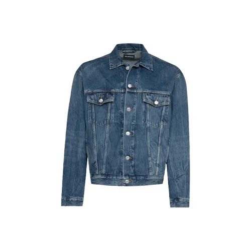 Balenciaga Denim Jacket Regular Fit Unisex Blue Баленсиага Деним Куртка Стандартная Подкладка Унисекс Синий