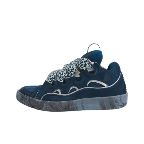 Lanvin Curb Low Топ Скейтборд Кроссовки Мужские Синие