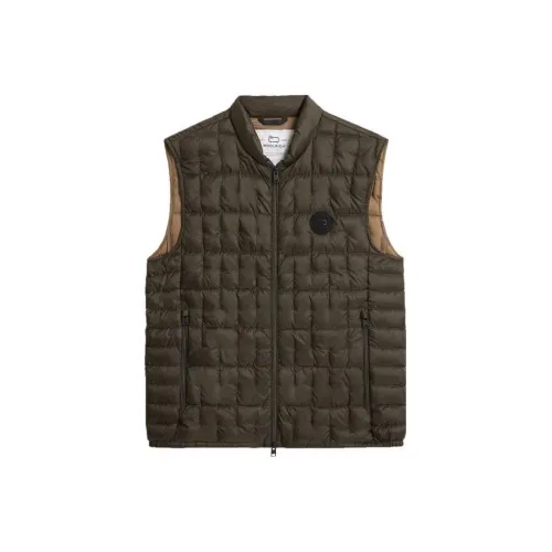 WOOLRICH Зеленый Мужской Жилеты