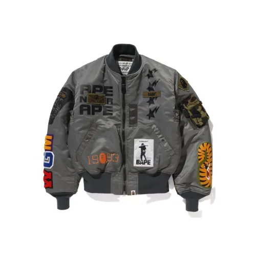 A BATHING APE BAPE совместный бренд Оливковый Мужской Куртки