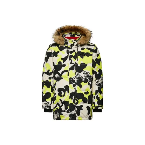 EVISU Камуфляж Мужские Пуховики