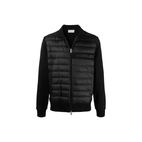 MONCLER Черный Мужской Пуховик