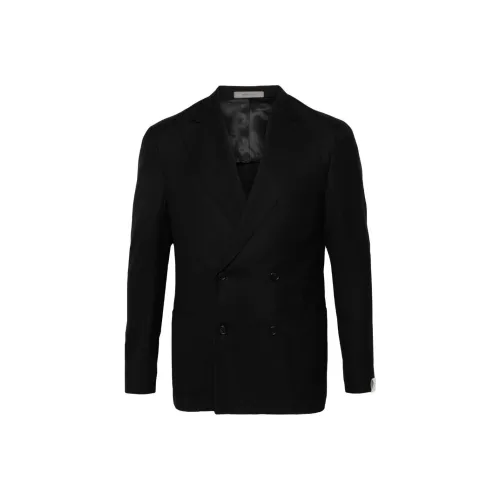 CORNELIANI FW23 Бизнес-костюм Пальто Мужской Черный