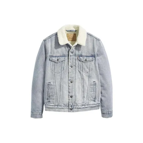 Levis Blue Men's Denim Jackets Левис Синий Мужские Джинсовые Куртки