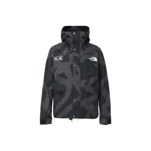 THE NORTH FACE x KAWS Поход Водонепроницаемый Ветрозащитный Дышащий Wa Теплоизоляционный Ветровка Унисекс Черный