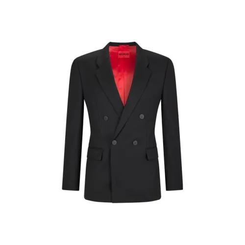 Hugo Boss Черные Мужские Деловые Костюмы