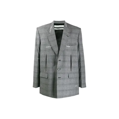 Off Белый FW20 Серый Мужской Деловые костюмы