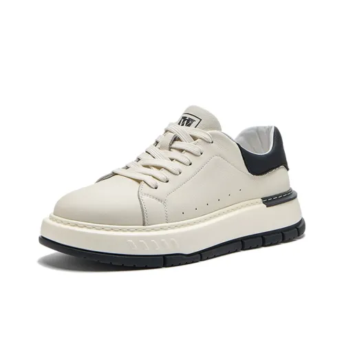 SENJIALUO Скейтборд Кроссовки Низкие Белые Мужские