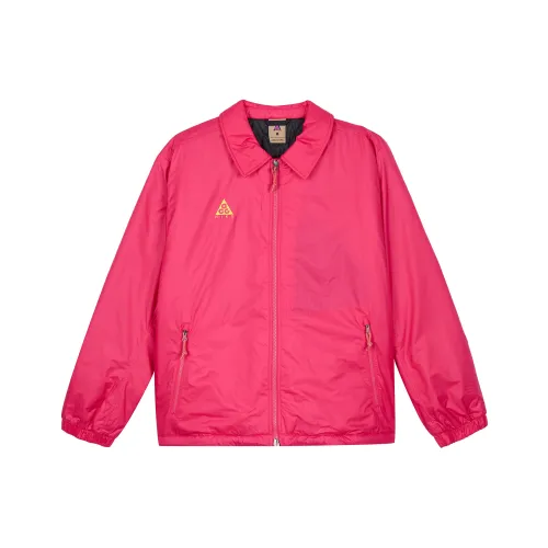 Nike ACG Хлопковый пуховик Зимний Унисекс Розовый Красный