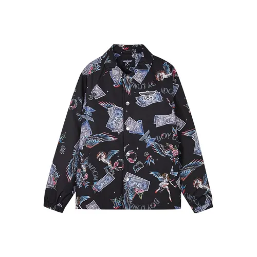 Boy London Хлопковый пуховик Зимний Унисекс Черный