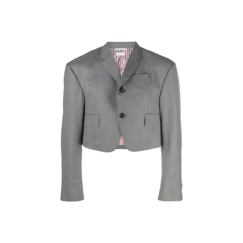 THOM BROWNE Серый Мужской Деловой костюм