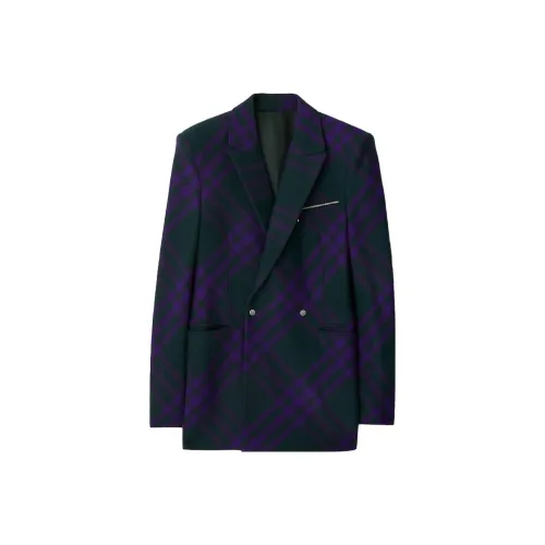 Burberry FW23 Бизнес-костюм Куртка Мужская Фиолетовая