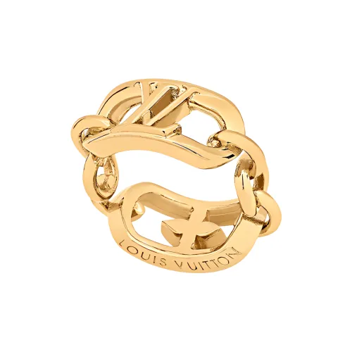 LOUIS VUITTON My LV Chain Латунные Кольца Золотые Женские