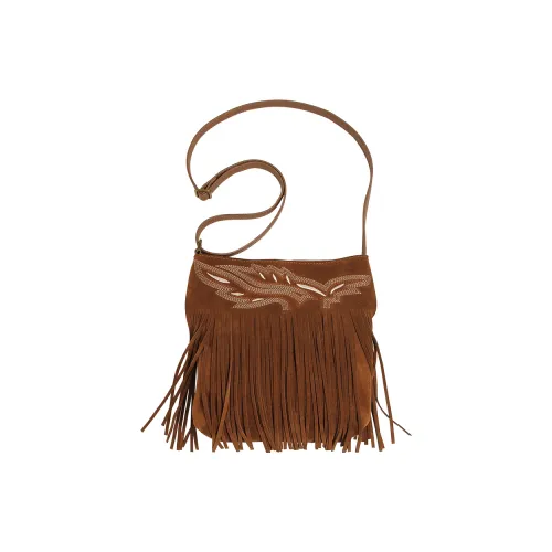 LOSEA Сумка через плечо из коровьей кожи маленькая женская коричневая